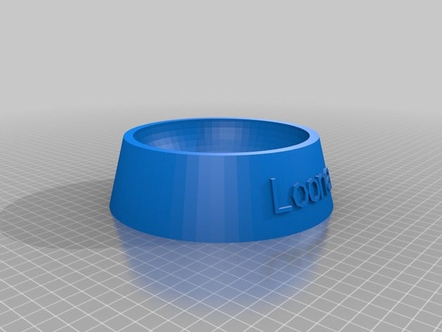 cat food bowl loona pets customized 3D print model - Mito3D