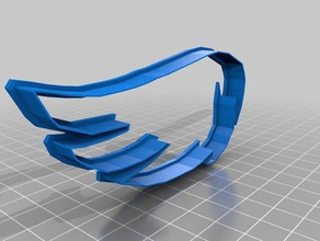 wing 4 cookie cutter kitchen & dining cookiecutter cookies 3d print model - Mito3D