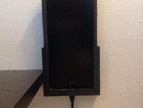 iphone 6 plus fixé au mur de support charge les gadgets socle recharge l'iphone le stand monté 3d print model - Mito3D