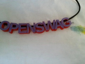 openswag necklace accessories customizer 3d print model - Mito3D