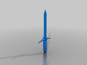 Dolch, kurzes Schwert Kunst Waffe 3d print model - Mito3D