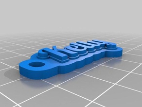 kelly keychain organization customized 3d print model - Mito3D