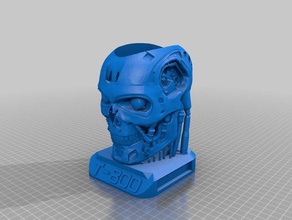 terminator-Bleistift-Halter office 3d print model - Mito3D