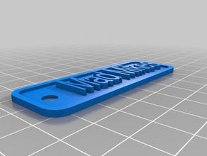 mad mikes keychain 1 signs & logos customized 3d print model - Mito3D