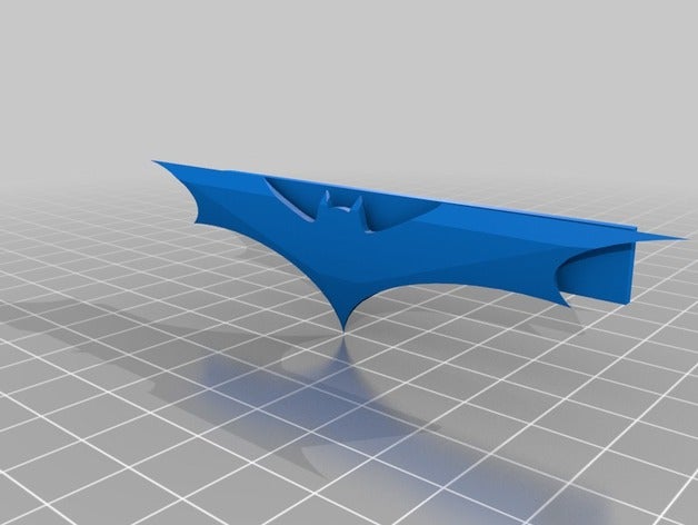 batman-Krawatte-bar - Zubehör batman batarang swag Band Krawatte clip 3D print model - Mito3D