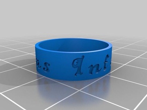 intus informatica anéis personalizado 3d print model - Mito3D