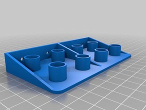 my customized tool holder 8 large hole holders & boxes 3d print model - Mito3D