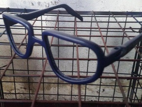 aviadores azul óculos calgara de grau olhos 3d print model - Mito3D