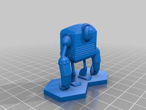 tin golem models apocalypse dnd robot rpg wargaming 3d print model - Mito3D