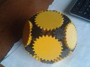 icododecaedro engranado matematik sanatı 3d print model - Mito3D
