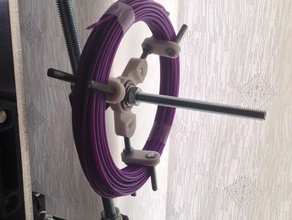 filament-Halter - anpassbare Spule 3d-Drucker Teile customizer filament spool holder prusa i3 rework spool-Halter 3d print model - Mito3D