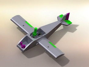 maquette avion pedagogique mechanical toys aeronautics aeronautique aeroplane avionics bia 3d print model - Mito3D