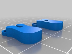u Ohrringe kundengebundene 3d print model - Mito3D