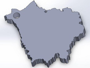 belarus country keychain 3d print model - Mito3D