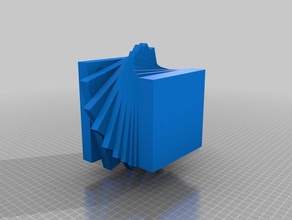square Spirale Schüssel Haushalt 3d print model - Mito3D