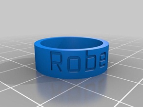 anel de roberto anéis personalizado 3d print model - Mito3D