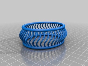 my customized twist bracelet 2 bracelets 3d print model - Mito3D