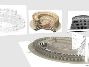 roman coliseum buildings & structures arena challenge pavilion rome seetheworld 3d print model - Mito3D