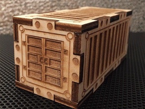 laser cut container wargaming games 160 antares bolt action dropzone commander eden game infinity lasercut cutter planetfall scale tabletop tabletopgame terrain warhammer 40000 40k 3d print model - Mito3D