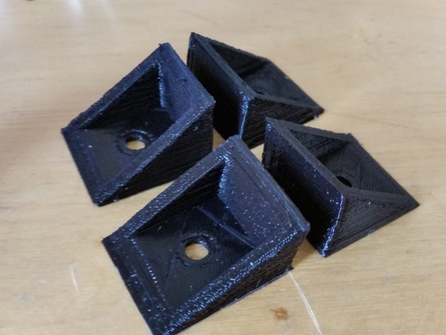escuadra diy soporte de la esquina apoyo 3D print model - Mito3D