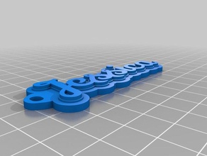 portachiavi jessica organización personalizado 3d print model - Mito3D
