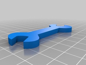 mi personalizados de doble cara la llave herramientas mano personalizado 3d print model - Mito3D