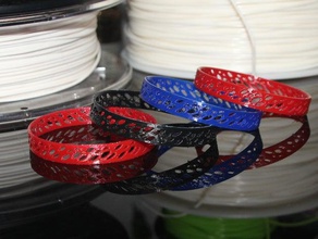 flessibile ninjaflex bracciale bracciali accessori accessorio bangle braccialetto moda gioielli 3d print model - Mito3D