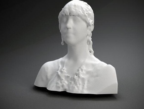 angela lind andere die Büste Kopf Frau 3d print model - Mito3D
