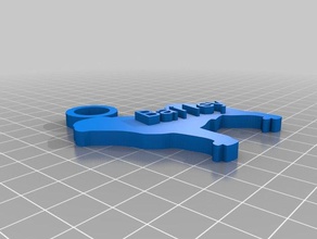 bailey pug llavero llaveros personalizado 3d print model - Mito3D