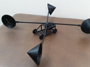 rüzgar araba - karşı mühendislik engineeringproject makeredchallenge catchthewind lise buhar kök tvy 3d print model - Mito3D