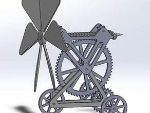 wind runner mechanische Spielzeuge Auto schnell bauen Sommer - Spielzeug 3d print model - Mito3D