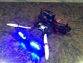 quanum neon quadcopter gopro mounts camera mount 3d print model - Mito3D