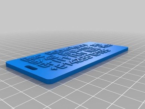 bec etiketi kabarık organizasyon özelleştirilmiş 3d print model - Mito3D