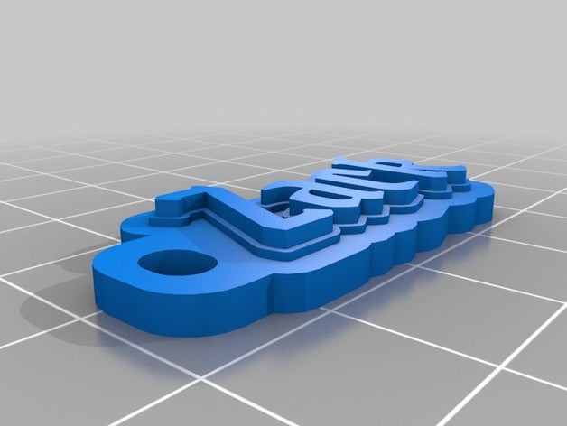 zack keychain organization customized 3D print model - Mito3D