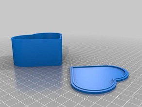 meine angepasste heart shaped box 3d-drucken kundengebundene 3d print model - Mito3D