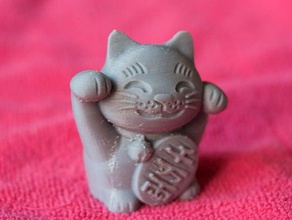 maneki neko -gatto felice- animali 3d print model - Mito3D