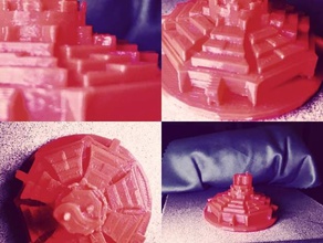 bagua binário castelo edifícios e estruturas buildacastle 3d print model - Mito3D