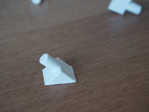 prateleira pin peças de substituição titular 3d print model - Mito3D