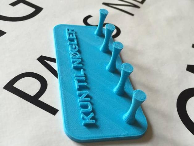 simple key holder 3d printing keyholder 3D print model - Mito3D