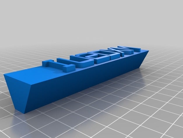 özelleştirilmiş masaüstü isimlik benim işaretler ve logolar 3D print model - Mito3D