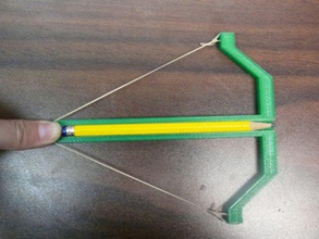 pencil crossbow helper gadgets 3d printer blender pla rubber band sacc 3d print model - Mito3D