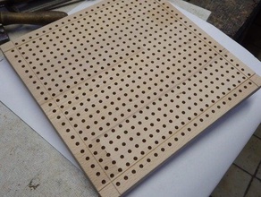 makerboard - universal base custom board games game peg tabletop wood woodworking 3d print model - Mito3D