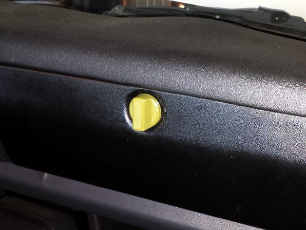 datsun 620 glove box knob 3D print model - Mito3D