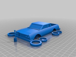 meine angepasste toy car el camino Spielzeug & Spiele kundengebundene 3d print model - Mito3D