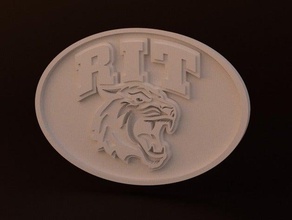 rit placca logo segni e loghi 3d print model - Mito3D