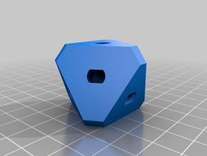 trois cube engrenages centre 18 à 15 l'art interactif personnalisé 3d print model - Mito3D