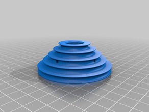 rodada da polia de correia partes cnc torno mecânico mini-torno o motor anel redonda passo velocidade variável 3d print model - Mito3D