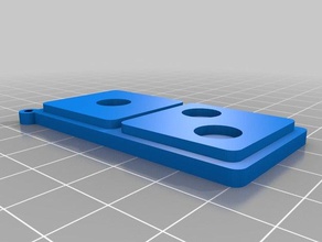 domino's pizza logo keychain 6cm keychains 3d print model - Mito3D