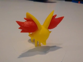 fennekin criaturas fennec fox pokemon 3d print model - Mito3D