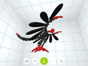 flying demon - tinkerplay Spielzeug 05 & Spiele Kreatur Dämon Fliegen Skelett 3d print model - Mito3D